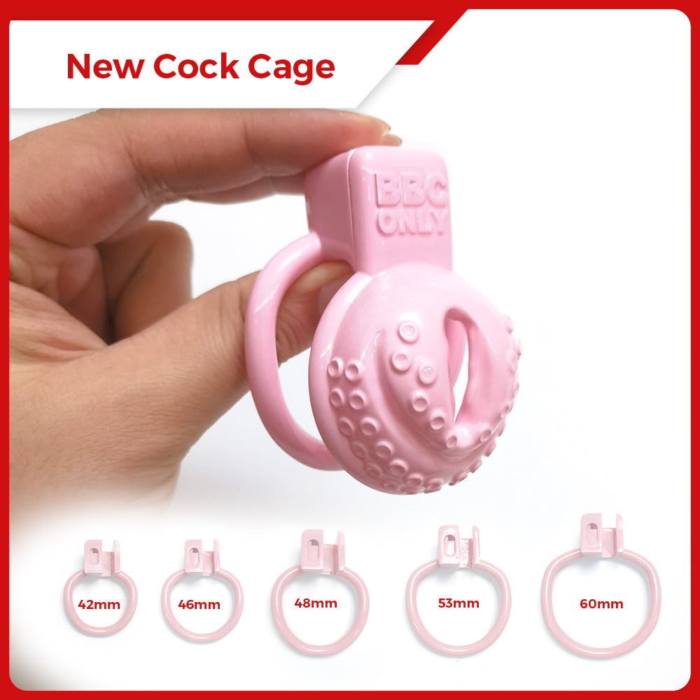 Pink BBC Octopus Pussy Vaginal Chastity Cage – GXLOCK Store