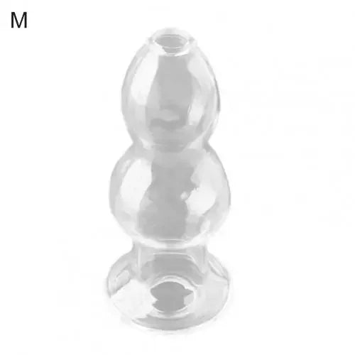 Anal Plug Smooth Fast Adaptation Rounded Tip Transparent Anal Butt Plug for Beginner