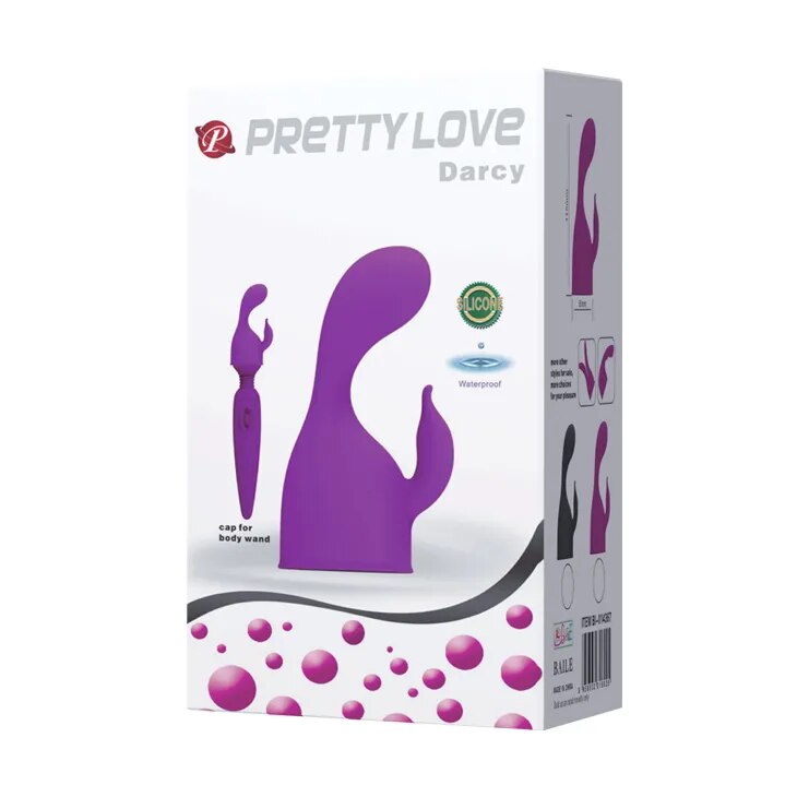 BAILE 9 Size AV Vibrator Headgear G-spot Stimulator Female Masturbator Sex Products Magic Wand Vibrator Head Attachments Sex Toy