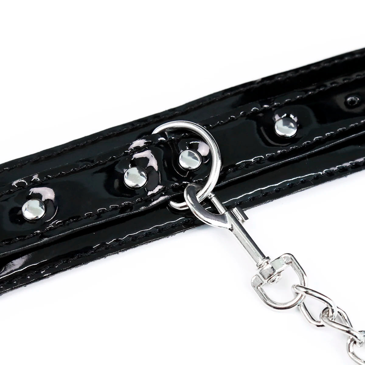 Binding Shackles Padded PU Leather Handcuffs Chain Connected Adult Games Bondage Restraints BDSM Sex Toys For Couple