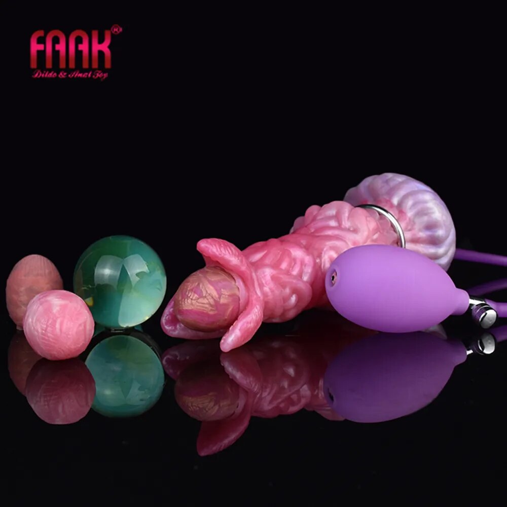 pure sex toys Nothosaur Audrey II Alien Oviposition Dildo Egg Laying Dildo main image 0