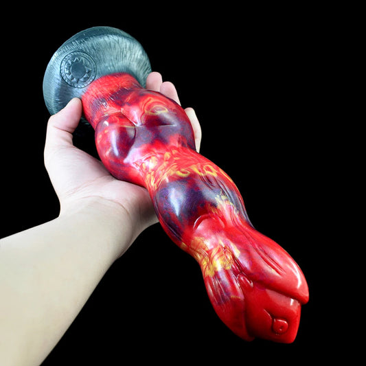 FAAK Huge Dildo Big Animal Dog Dildo With Suction Cup Sex Toys For Women Men Adult 18+ Lesbian Strap On Penis Silicone Butt Plug
