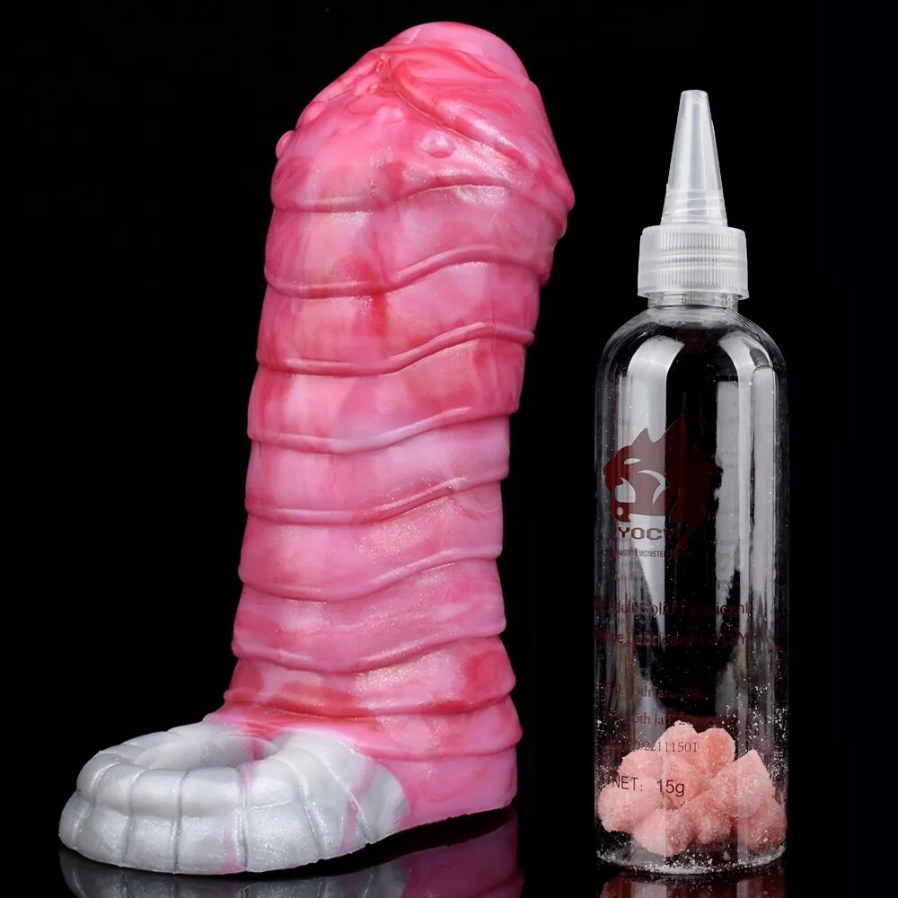 sex toys huge 2 Pcs Silicone Penis Sleeve Girth Enhancer Sleeve,With Large Particles –  BlessMyBucket main image 1