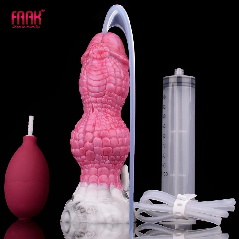 Silicone fantasy Fire Kylin Squirting Penis Dildo GXLOCK Store 