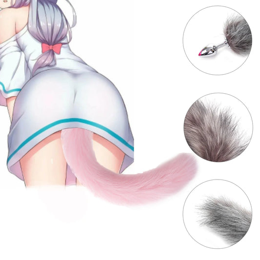 Fox Tail Anal Plug Tail Dildo Accessory Sex Toys for Women Prostate Massager Butt Plug Fox Tail Role Play for Couple Cosplay