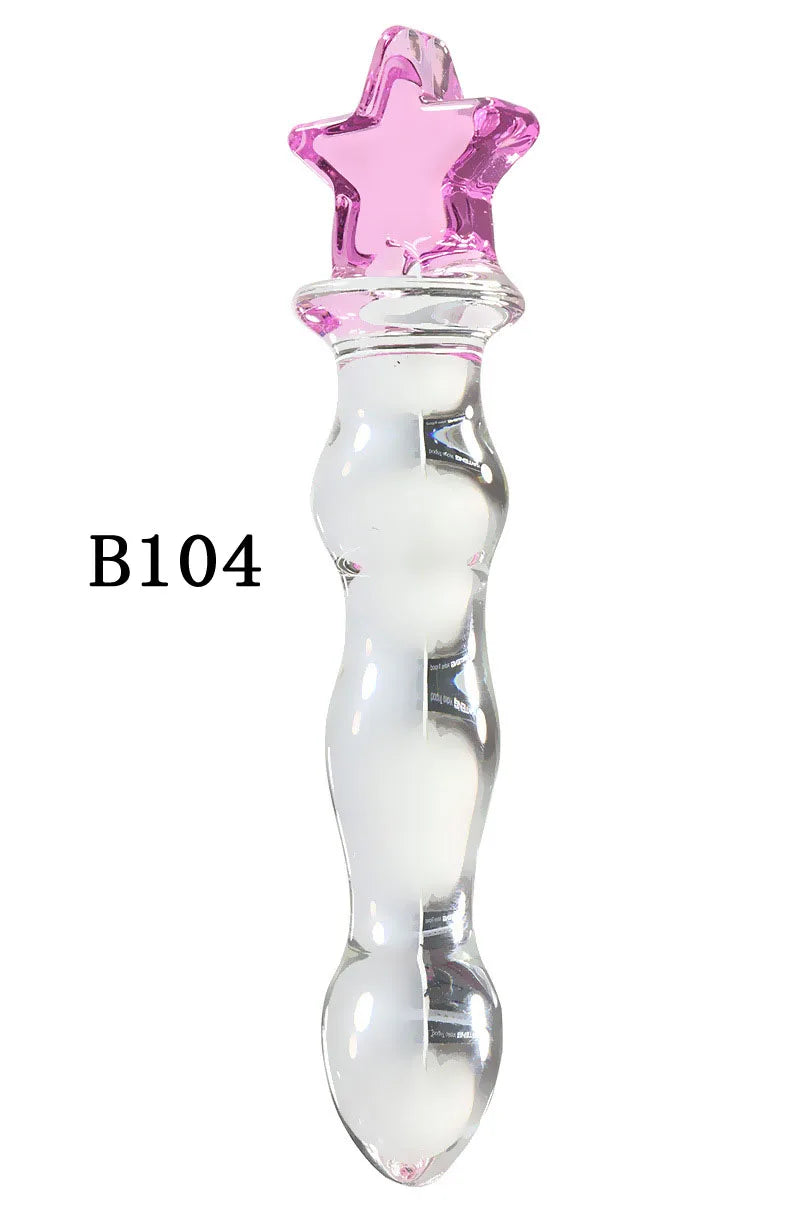 Glass Dildo for Women Sex Toys Anal Beads Dildo Big Anal Plug Gay Sex Toys for Woman Anal Dilator Glass Buttplug