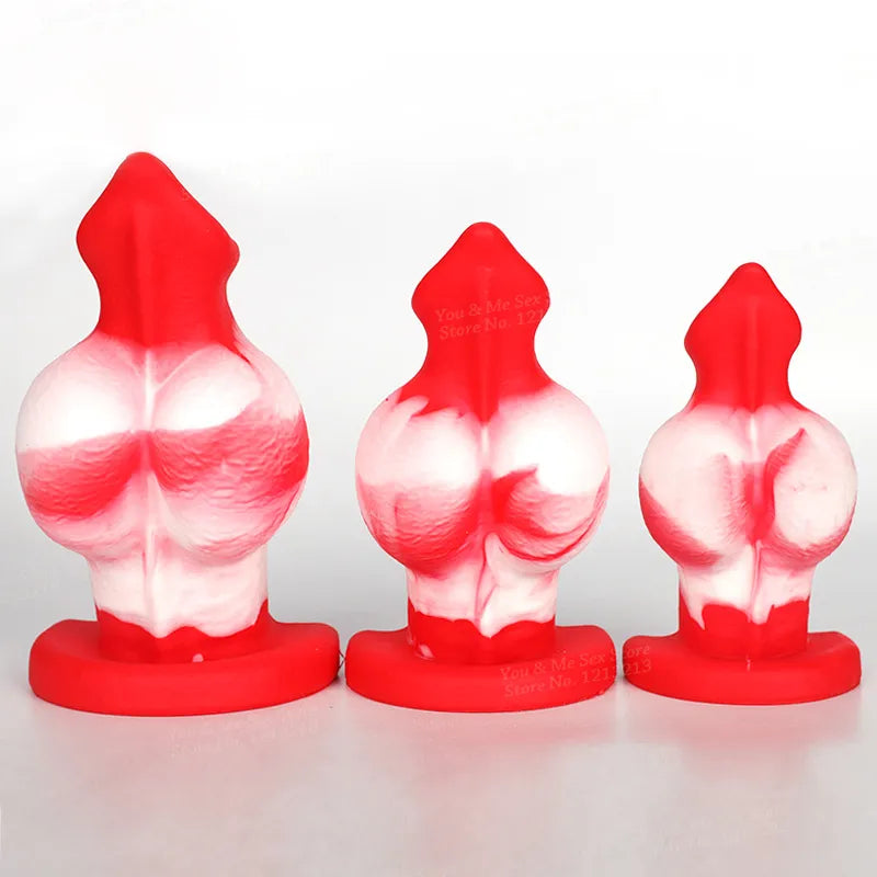 Huge Dog Knot Dildo Realistic Animal Fake Penis Anal Dilator Butt Plug GXLOCK Store Huge Dog Knot Dildo Realistic Animal Fake Penis Anal Dilator Butt Plug GXLOCK Store