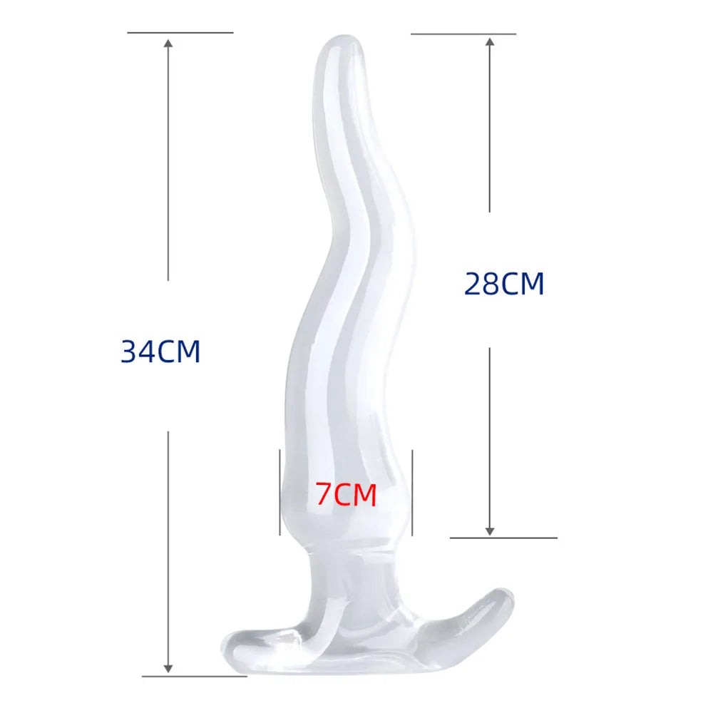 Huge Wearable Anal Plug Male/Female Prostate Massage Vaginal Anus Stimulation Dilator Adult Sex Toys For Men Women Couples