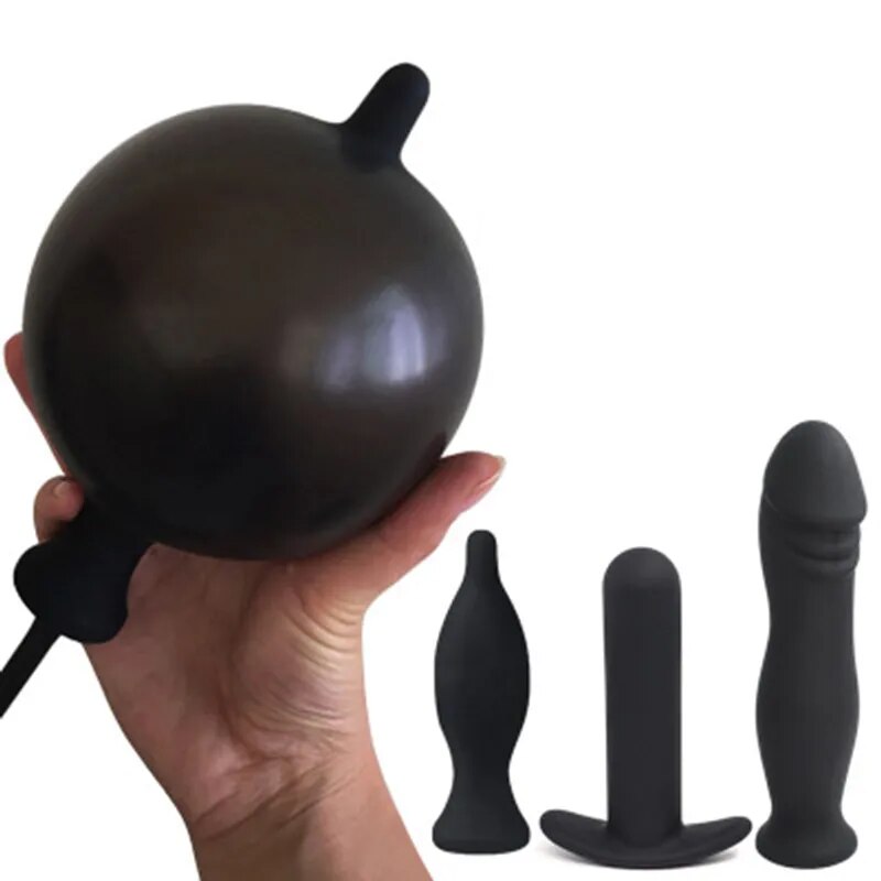 lubricante para el anal Male Butt Plug With Cock Ring main image 1