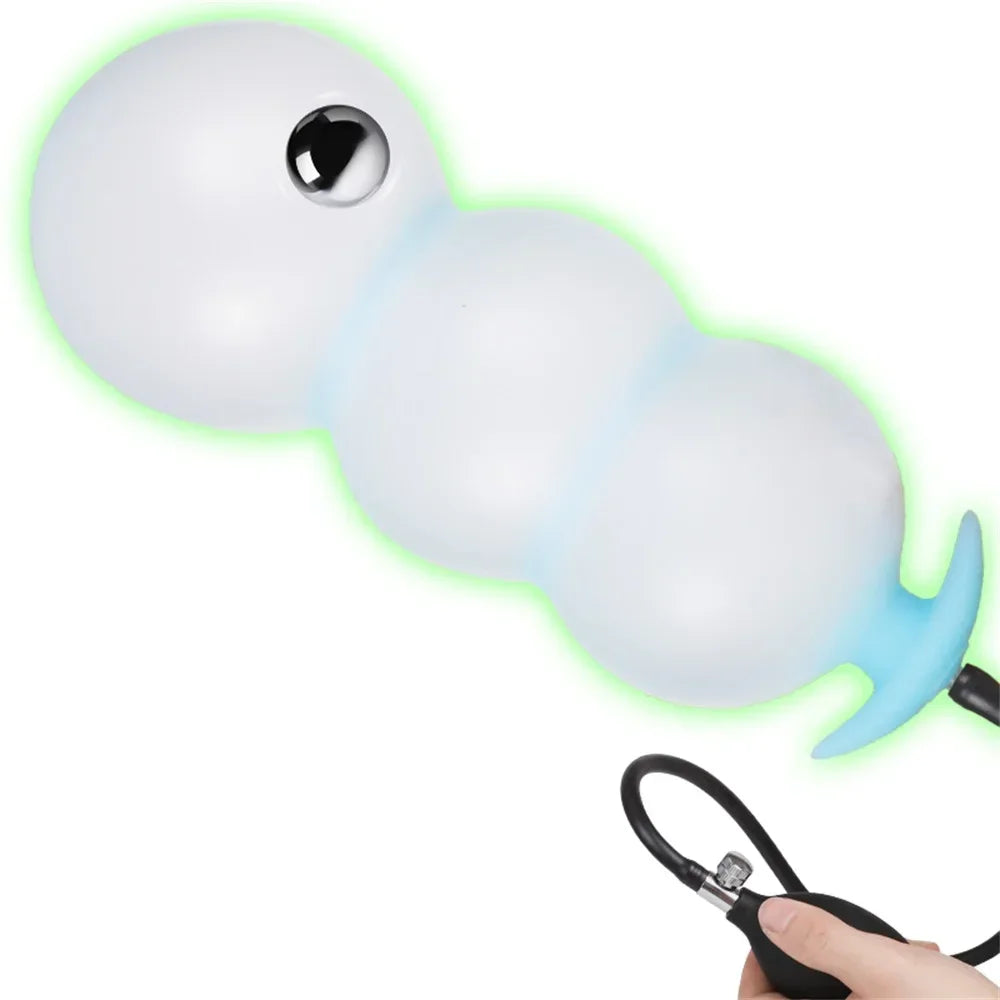 Inflatable Super Big Anal Plug Pump Dilator Huge Butt Plug Dildo Prostate Massager Anus Expander Adult Sex Toys For Woman Man