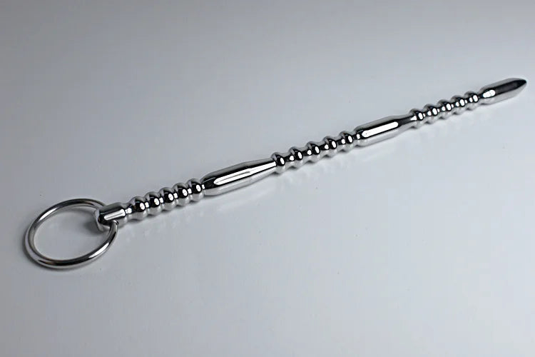 Large size medical stainless steel vibrating penis plug urethral dilation toca masculina dilataciones A636