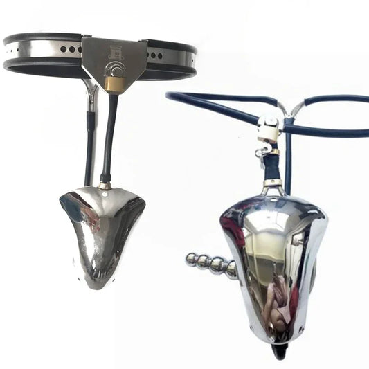 Male Chastity Belt Penis Bondage Chastity Device Cock Cage Anal Beads Anus Ring Cbt Urethral Chastity Cage Sex Toys for Men Gay