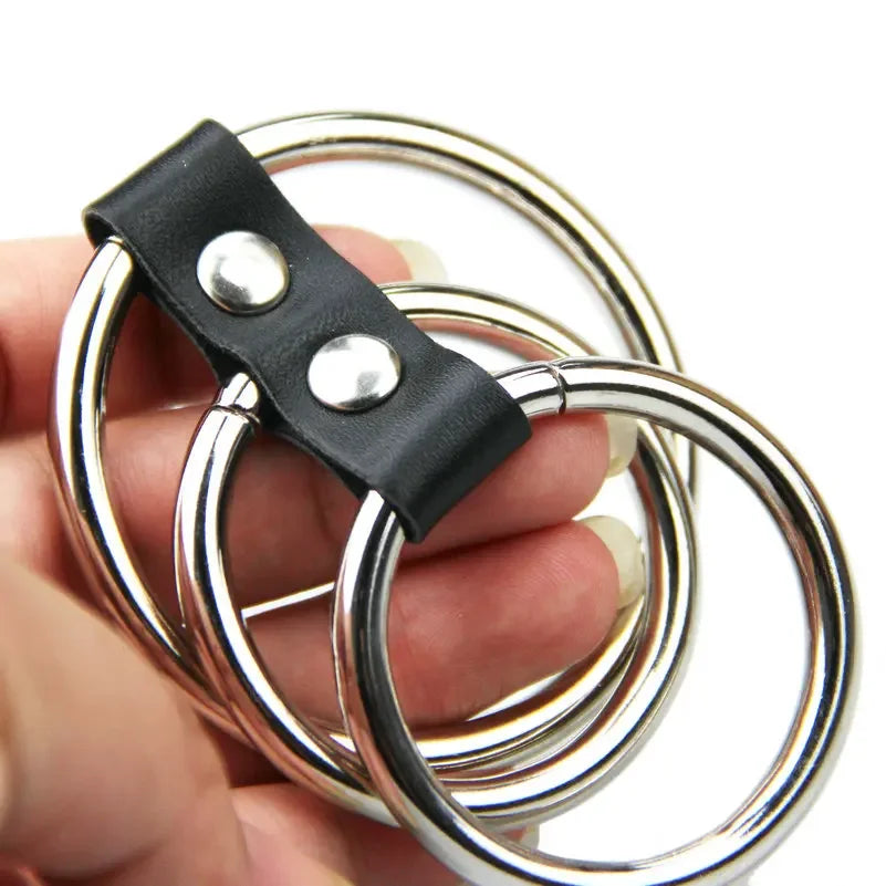 Male Chastity Devices Strict Leather Gates of Hell Lasting erection Cock Ring delay balls Loop bold penis extend sex toys
