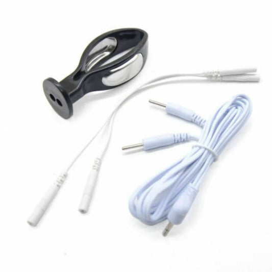 Male Electric shock Penis Therapy Ring Extender Host Pulse Device Bondage Body Male Cock Ring Medical Themed Stimulate Sex Toys