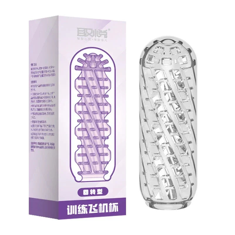 Male Masturbator Cup Soft Pussy Transparent Vagina Soft Tight Pussy Erotic Endurance Exercise Pocket Cup Sex Toys For Men