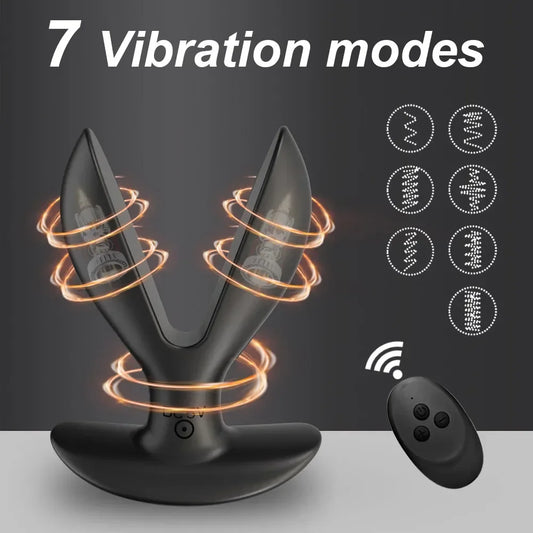 Male Prostate Massager Wearable Anal Plug Wireless Vibrating Dildo Butt Plug Dilator Male Masturbation Tools Adult Supplies