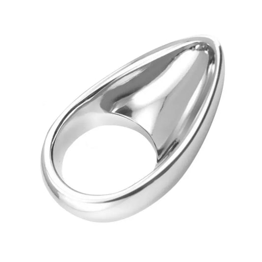Male Stainless Steel Ball Scrotum Stretcher Metal Penis Bondage Cock Ring Delay Ejaculation Sex Toy Man
