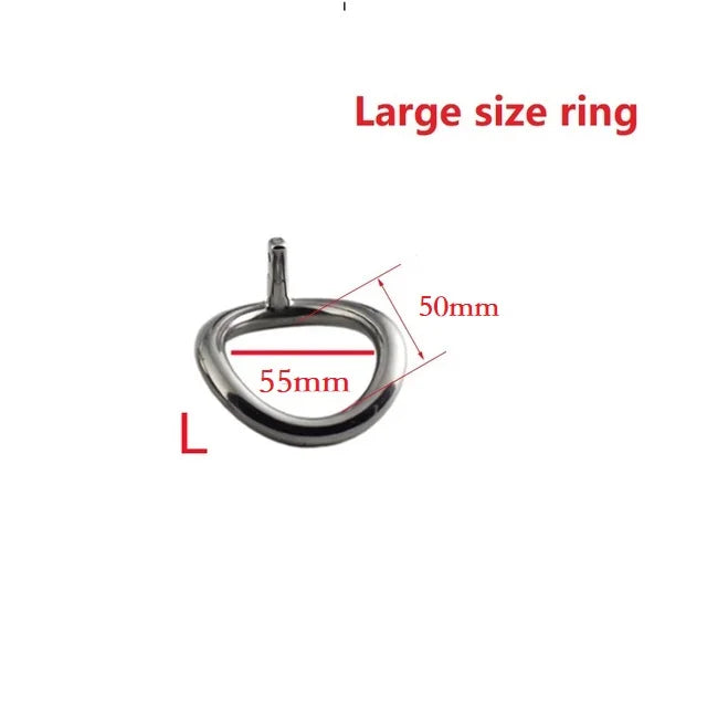 Male stainless steel long Chastity cage set metal cock ring ball stretcher penis lock bondage restraint sex toy man