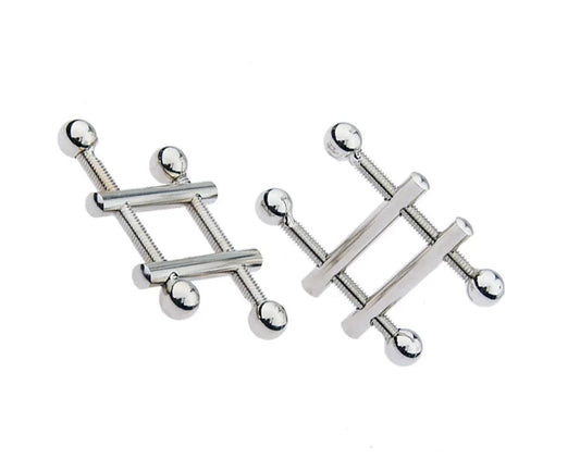 Metal Nipple Clamps Stimulator RolePlay Stimulator Steel Nipple Breast Clamps Spring Pull Slave Bondage Products for Couple