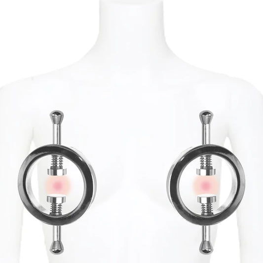 Metal nipple clips Stimulator Female breast nipple Clamps Bondage Restraints Flirting Teasing women sex toy slave Couple play