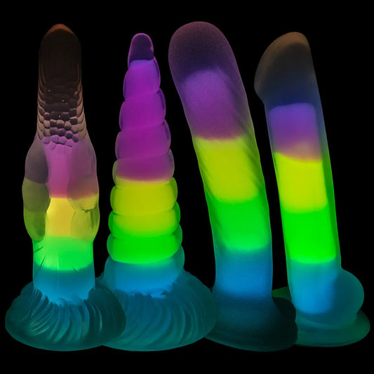 Luminous Anal Monster Suction Cup Dildo