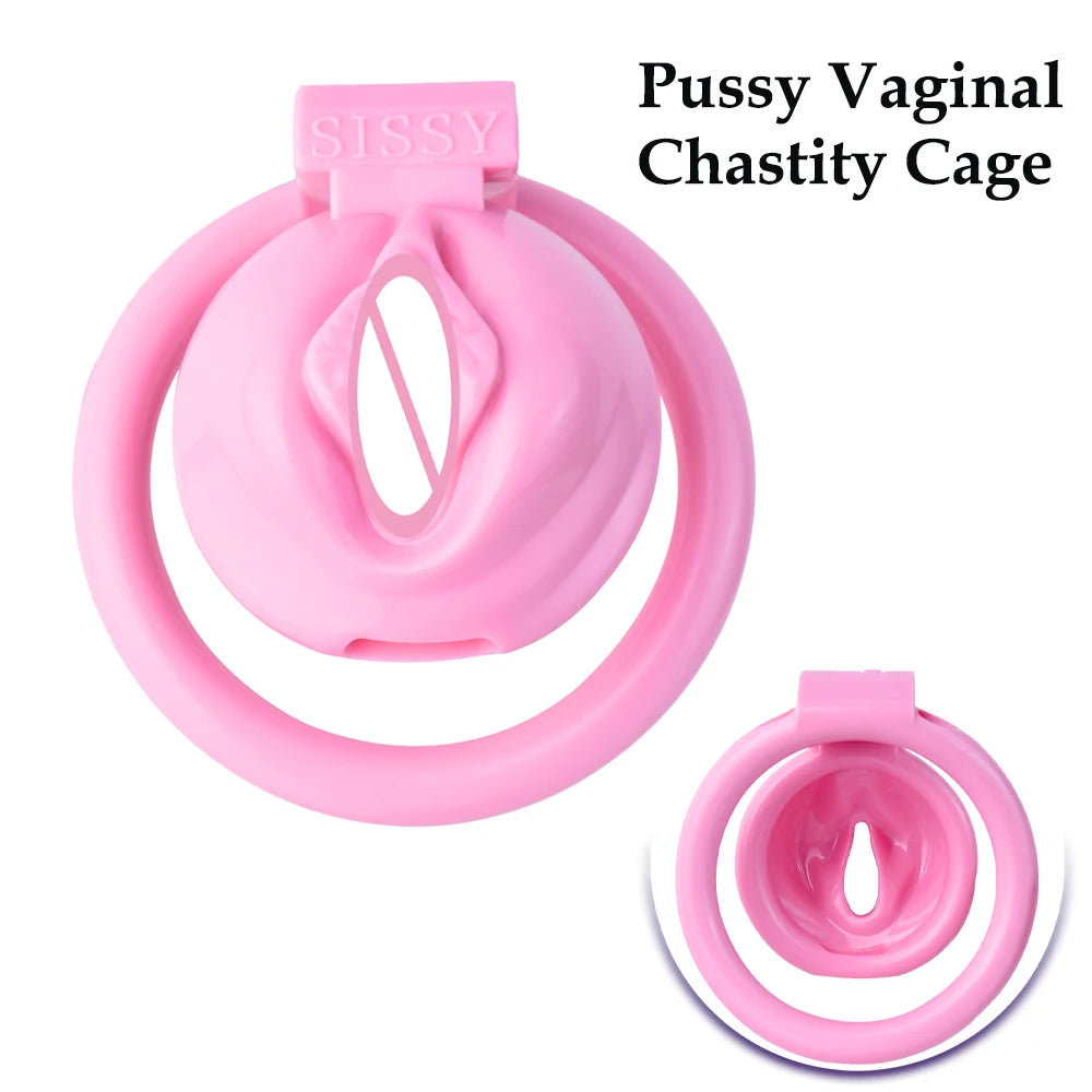 New Pink Chastity Cock Cage For Men Sissy Bondage Chastity Devices콕링Pe –  GXLOCK Store