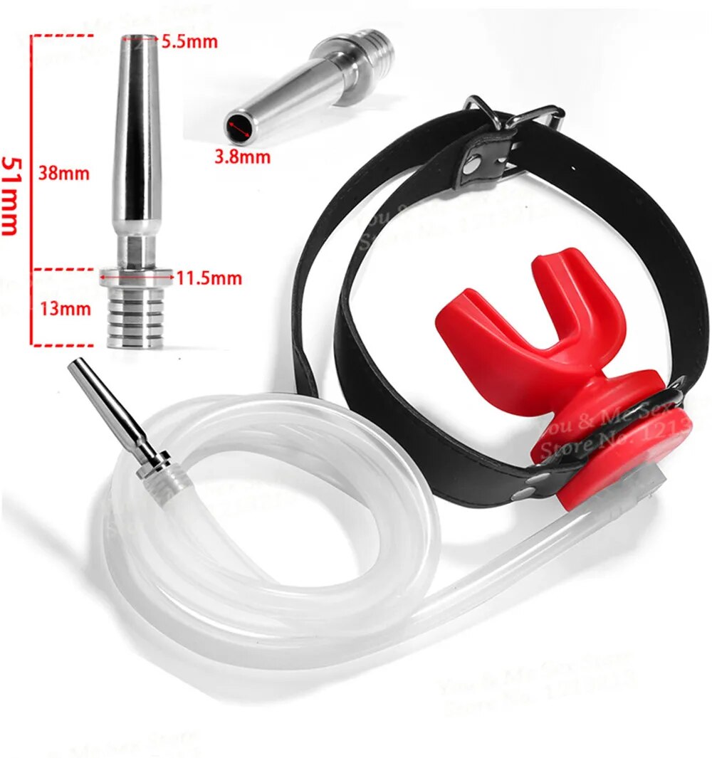 New Piss Urinal Flow Into Mouth Gag Urethral Catheter Plug Fetish Male –  GXLOCK Store