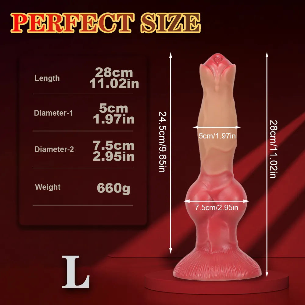 New Realistic Animal Dog Dildo Soft Huge Wolf Penis Suction Cup Anal Sex Toys for Female Strapon Butt Plug Erotic Shop Dick