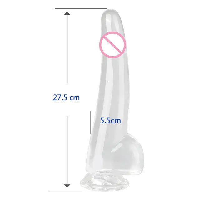 Transparent Penis Dick With Suction Cup