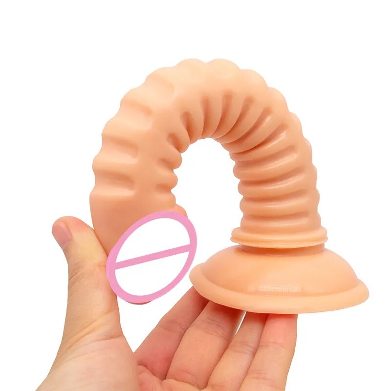Skin Feeling Realistic Long Dildo Soft Material Big Thread Penis With   GXLOCK Store