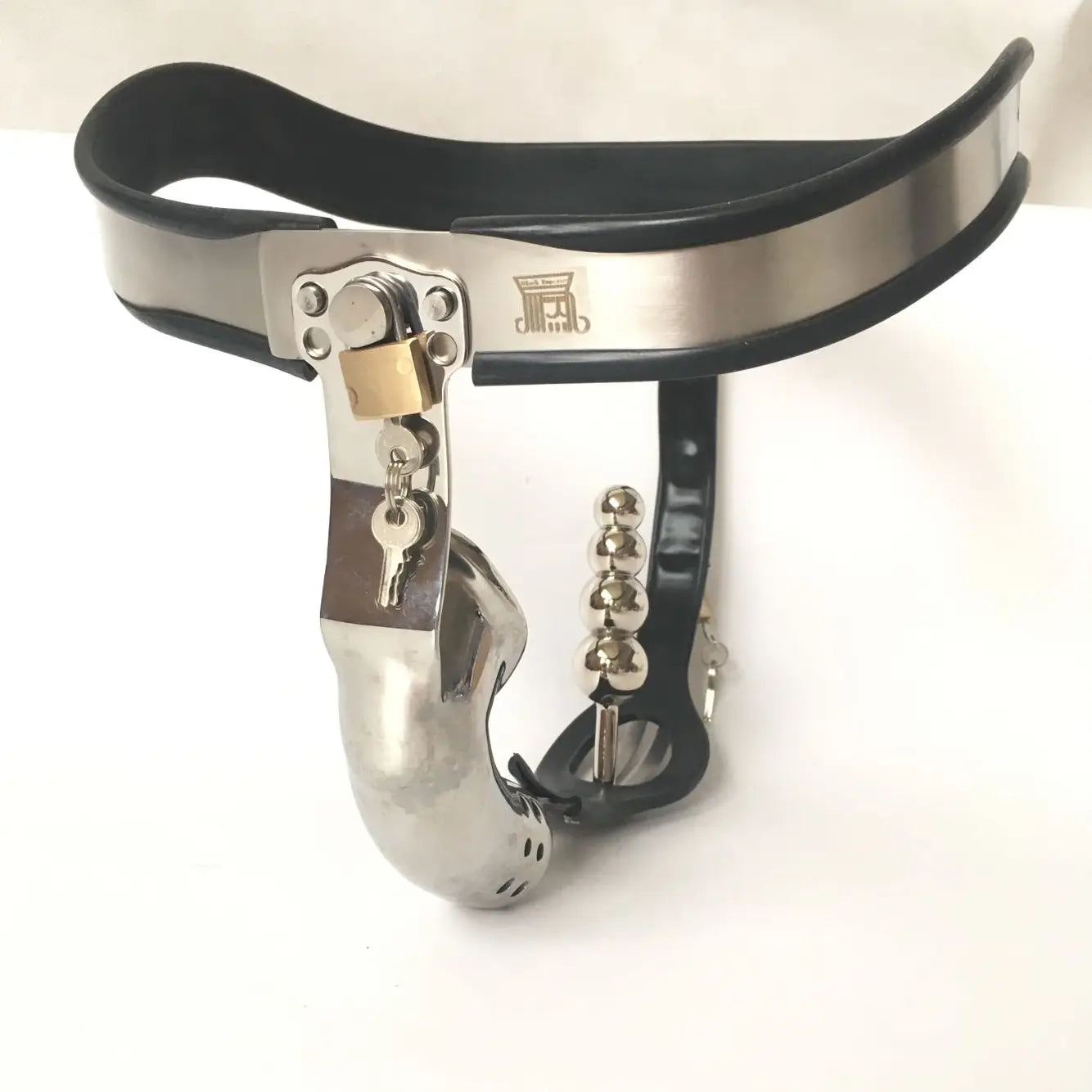 T Back Type Male Chastity Belt Penis Sleeve Metal Cock Cage with Lock Device Anal Plug Sex Slave BDSM Underwear for Men