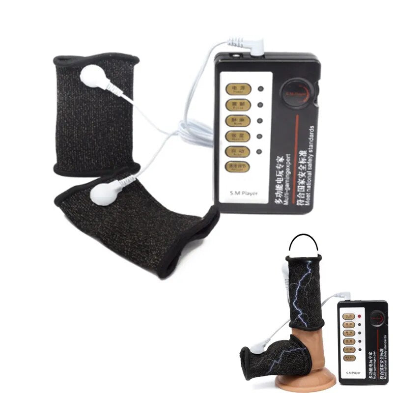 Teaser Electric Shock Penis Sleeve For Male Cock Ring Electro Massager GXLOCK Store Teaser Electric Shock Penis Sleeve For Male Cock Ring Electro Massager GXLOCK Store