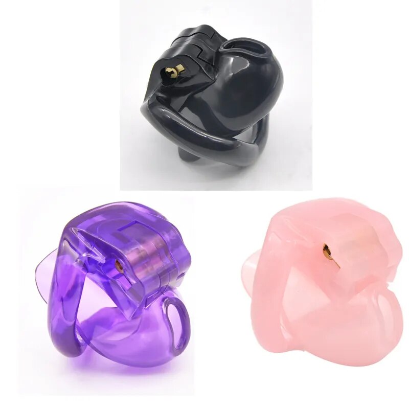 Male Chastity Device Double-Arc Cuff Penis Ring Cock Belt Adult Sex Toys  for Man Sex Chastity Cage