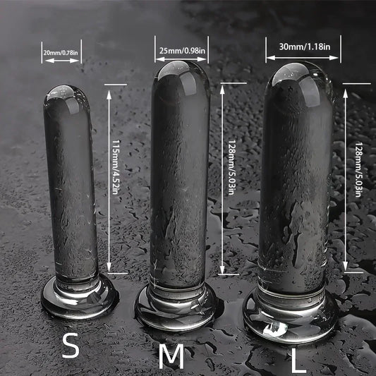 Transparent Anal Plug Dildo Adult Sex Toys Shape Butt Plug Dildos BDSM Anal Pleasure Sex Toys Anal Trainer For Women&Men Couple