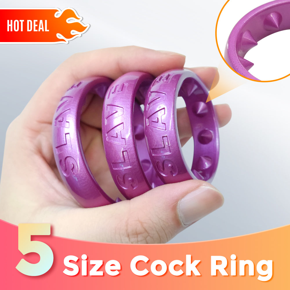 BDSM Spiked Slave Cock Rings Pink Penis Ring – GXLOCK Store