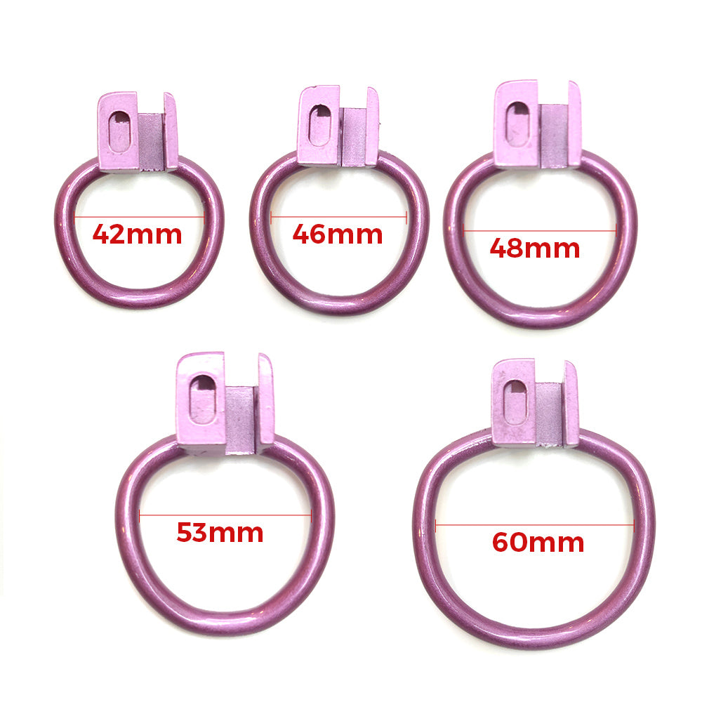 Purple Pussy Sissy Cat Girl BDSM Cock Cage