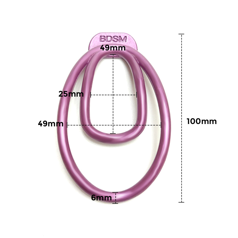 Sissy Purple FU FU CLIP Panty Chastity Cage