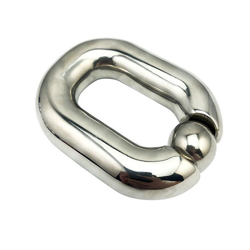 Cock Ring and Ball Stretcher Weight - Surgical Steel Stretching Tool