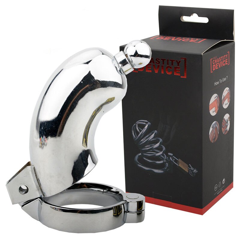 Sleeve Smooth Male Chastity Cage Urethral Plug