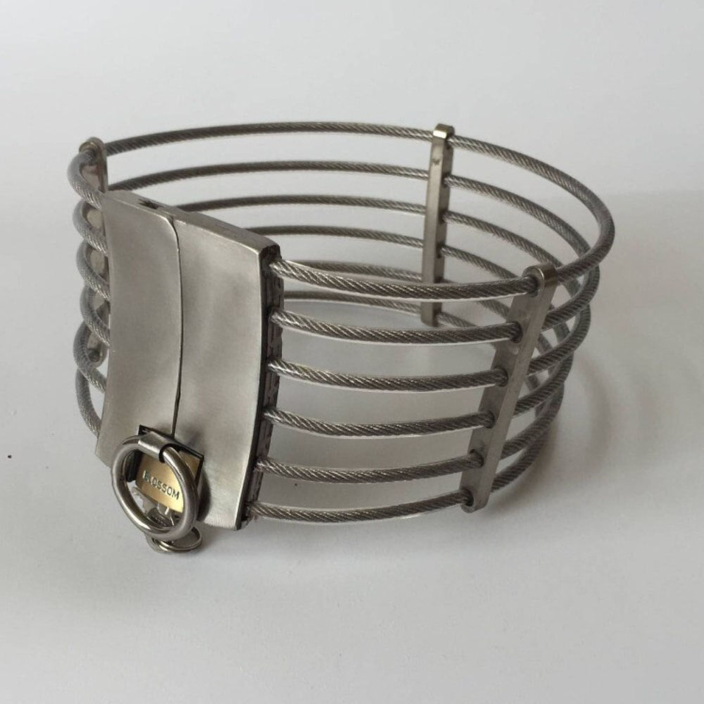 BDSM Metal Bondage Lockable Collar