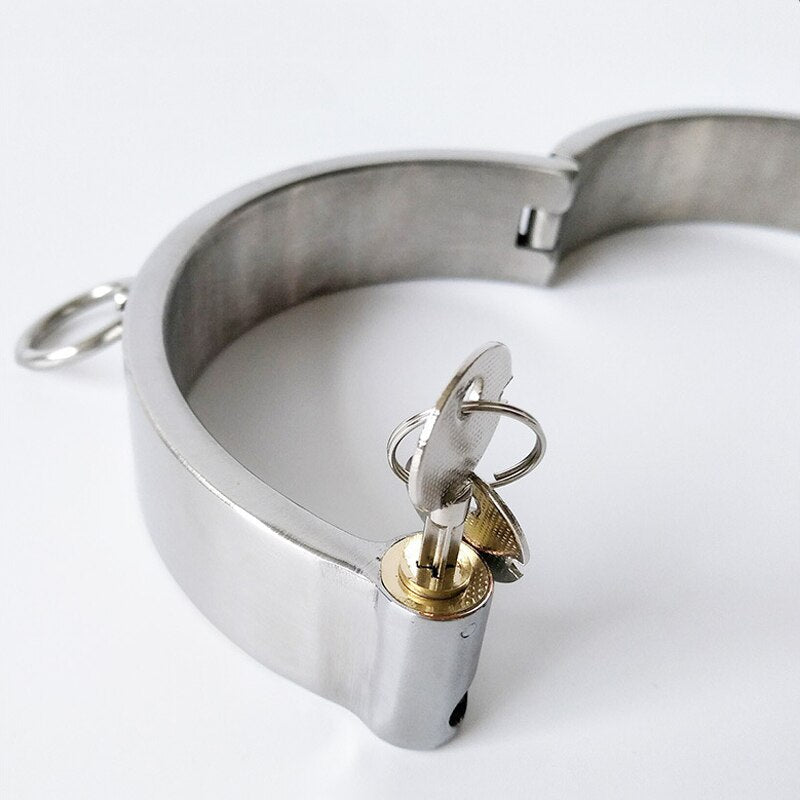 Metal Slave Round Lock Neck Collar