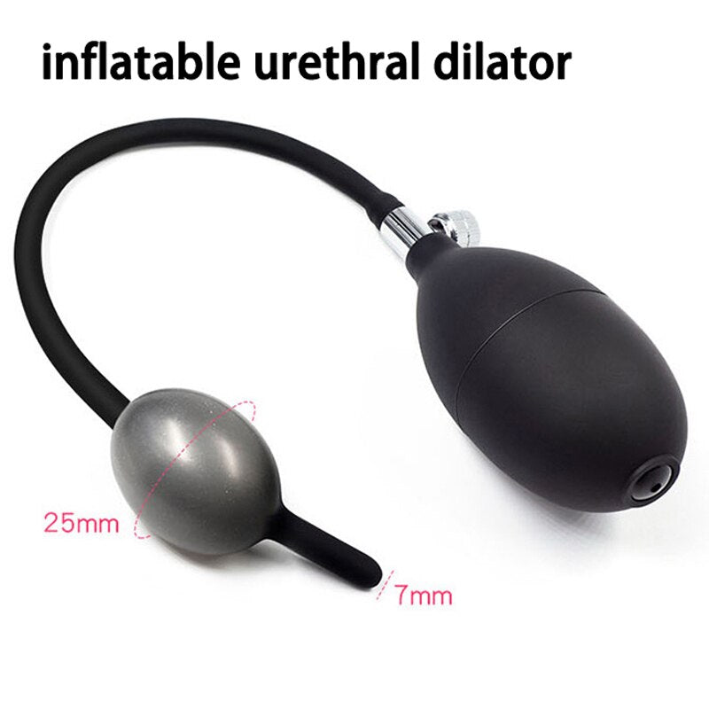 Inflatable Expansion Silicon Penis Plug  GXLOCK Store