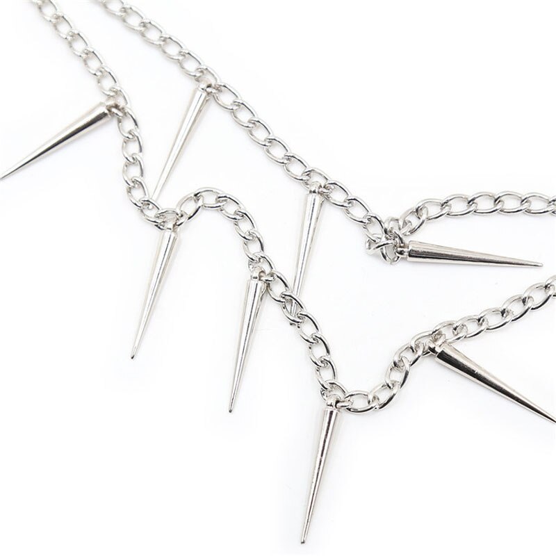 Metal Spiked Chain Nipple Clamps