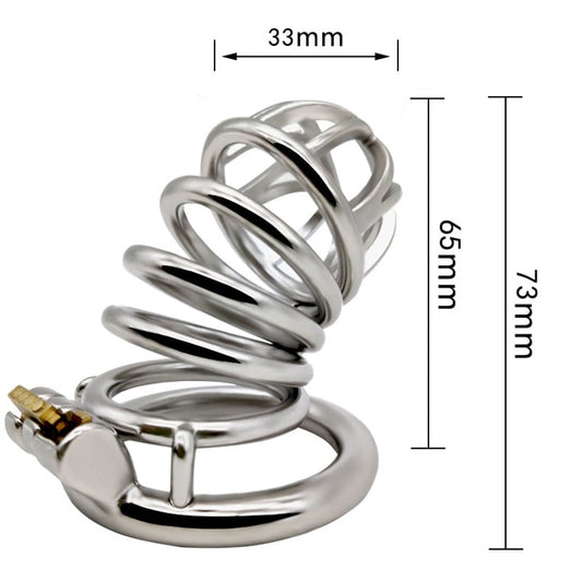 Slave Metal Cbt Chastity Cage Penis Lock