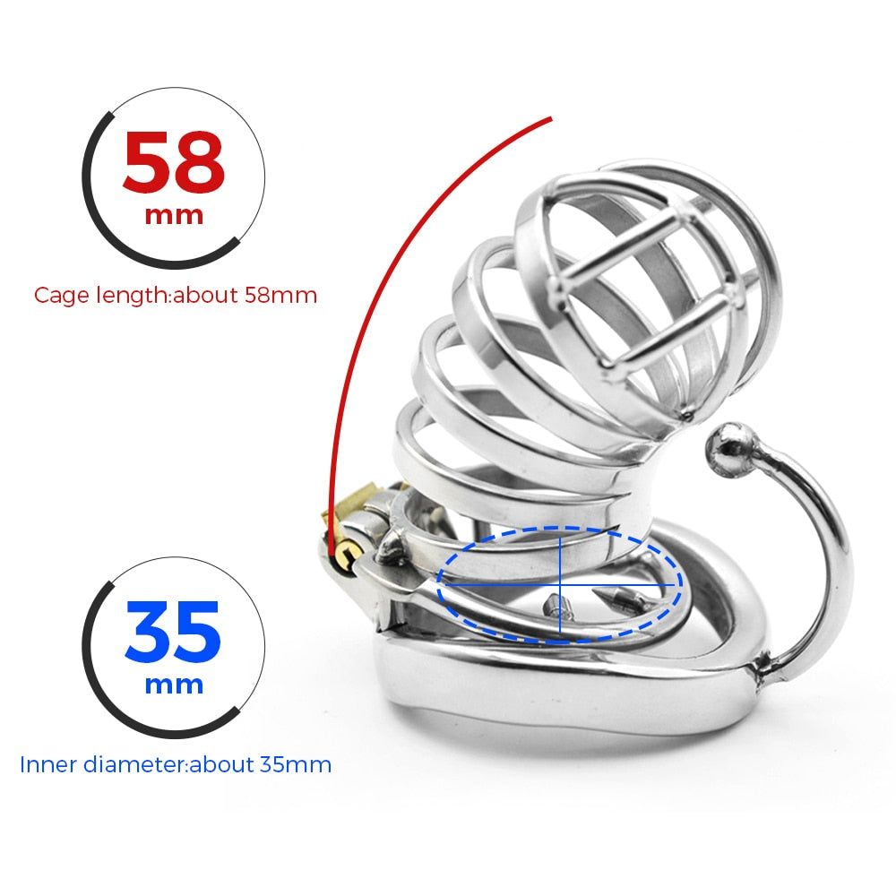 PA Lock Stainless Steel Chastity Cage – GXLOCK Store