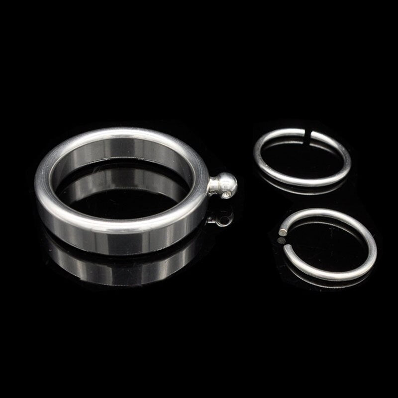 BDSM Metal Lock Cock Ring