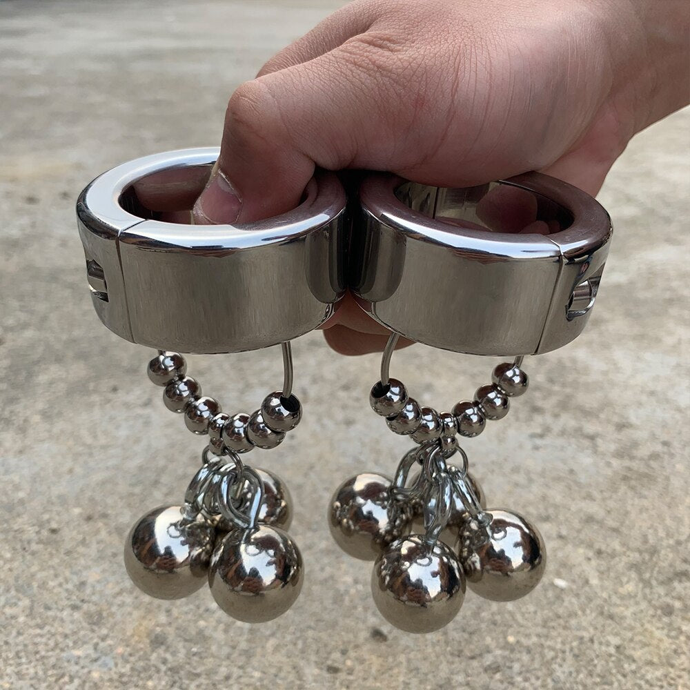 BDSM Stainless Steel Heavy Testicle Ball Stretcher