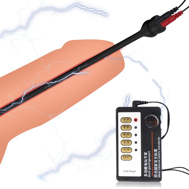 Super Long Electro Stimulation Penis Plug GXLOCK Store Super Long Electro Stimulation Penis Plug GXLOCK Store