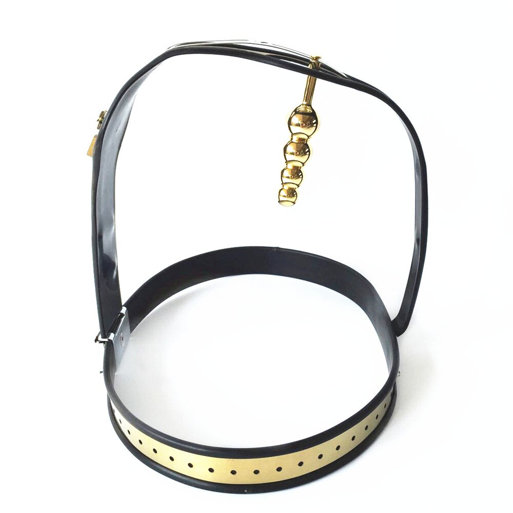 BDSM Stainless Steel Women Gold Chastity Belt