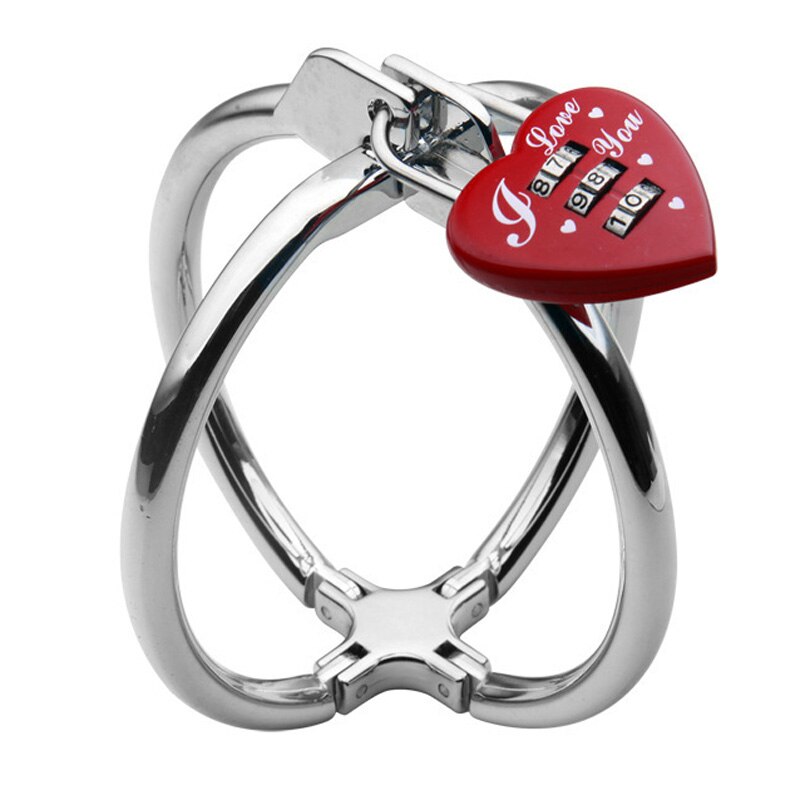 BDSM Password Lock Cross Handcuffs